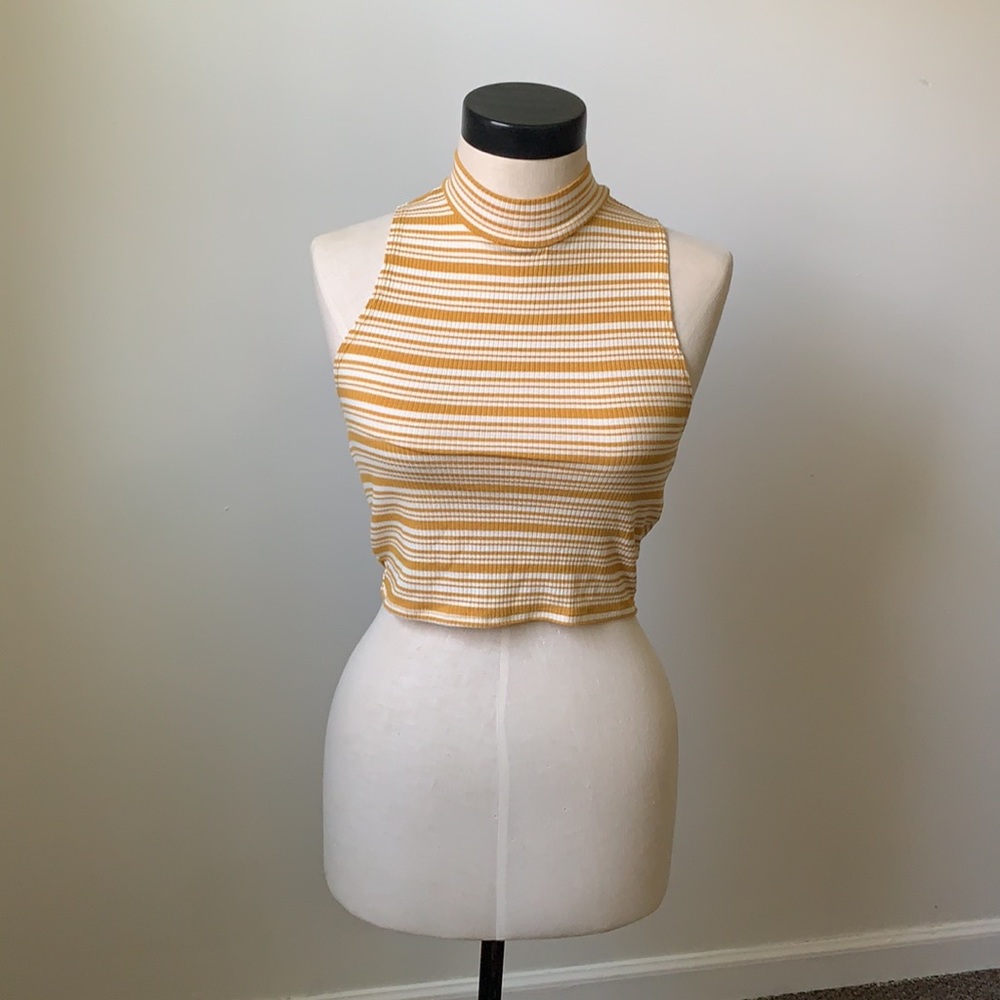 Yellow crop top